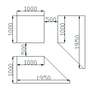 Проекты французских грядок, имитация дерева `Дуб Антик` (Цвет Дуб Антик, Проект 1)